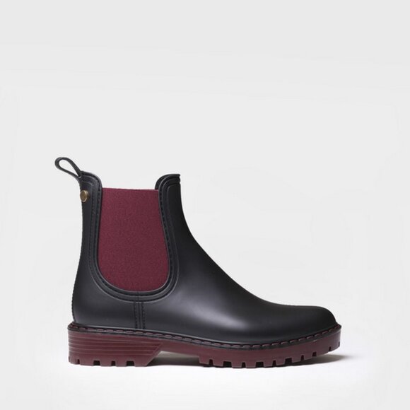 Igor Debranovic Chelsea Waterproof Ankle Boot Black with Burgundy- Size 40(9/10) - Picture 3 of 9